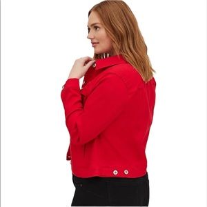 Torrid Red Denim Jacket
